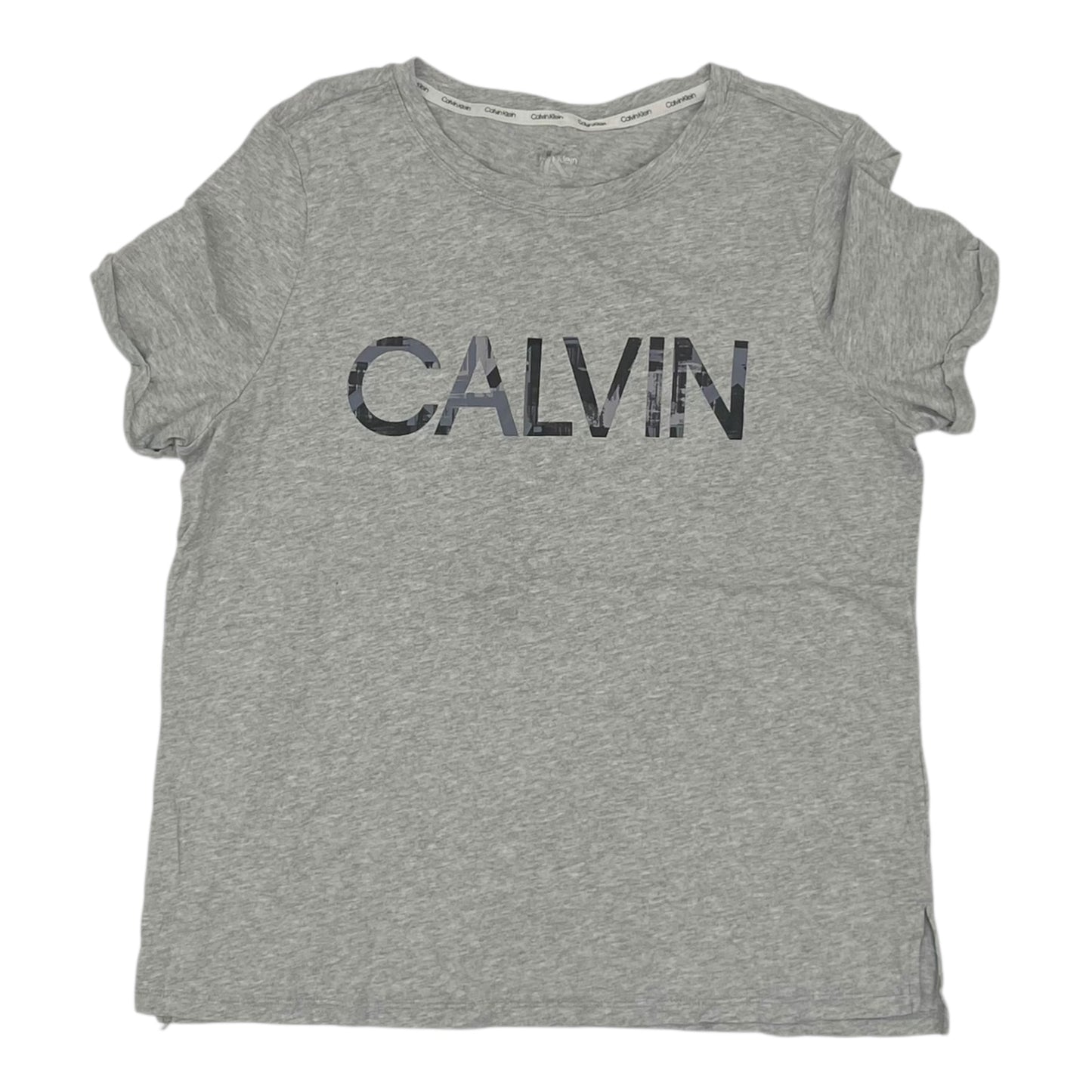 Top Ss By Calvin Klein In Grey, Size:L