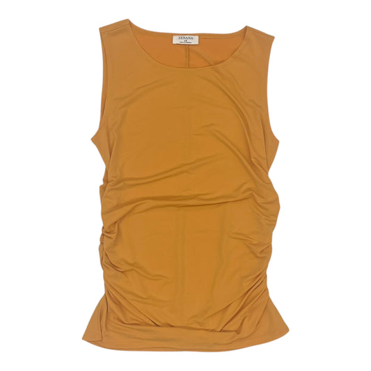 Top Sleeveless By Zenana Outfitters In Orange, Size:1X