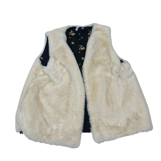 Vest Faux Fur & Sherpa By Matilda Jane In Cream, Size:Xl