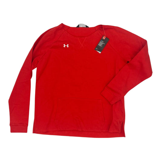 Athletic Sweatshirt Crewneck By Under Armour In Red, Size:Xxl