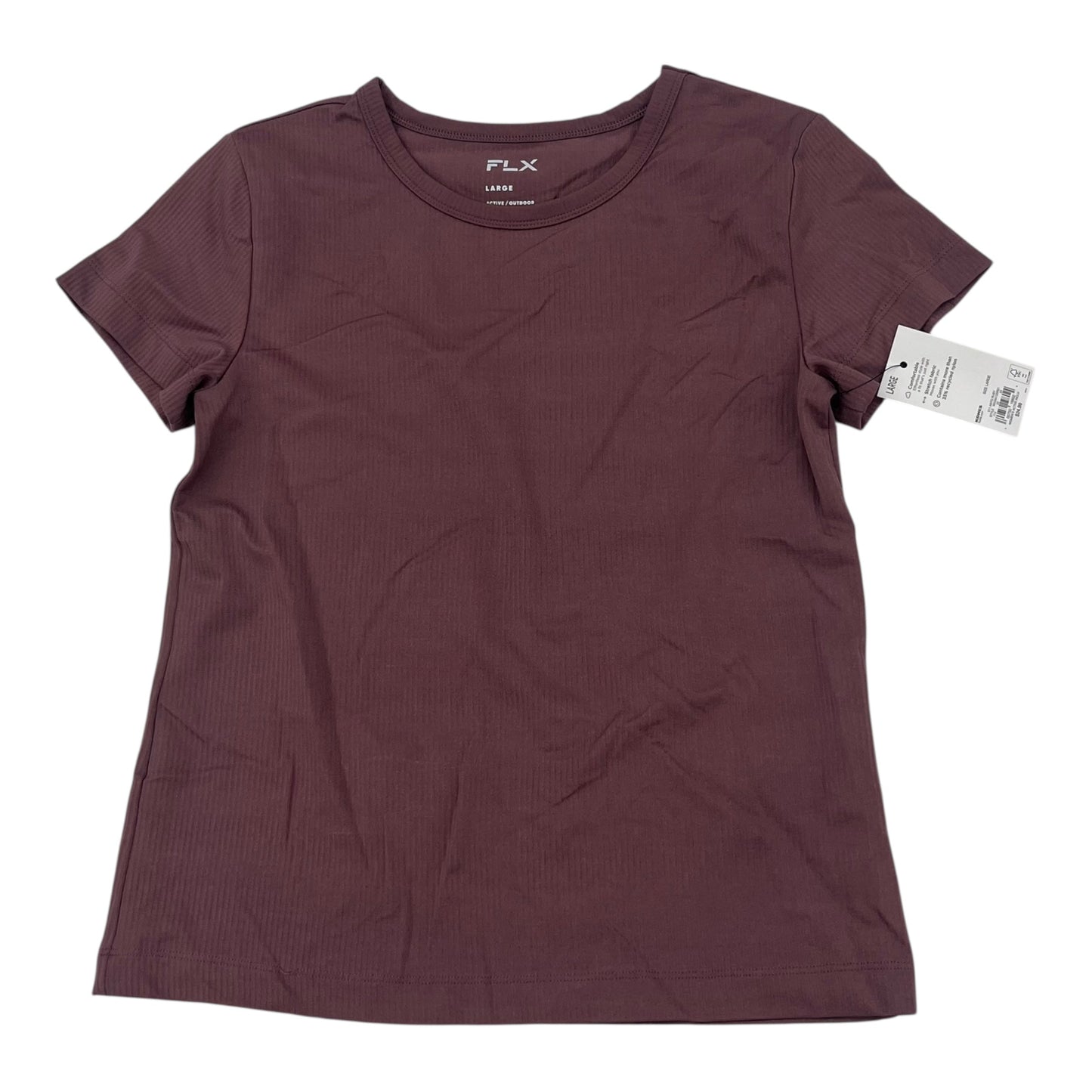 Athletic Top Ss By Flx In Purple, Size:L