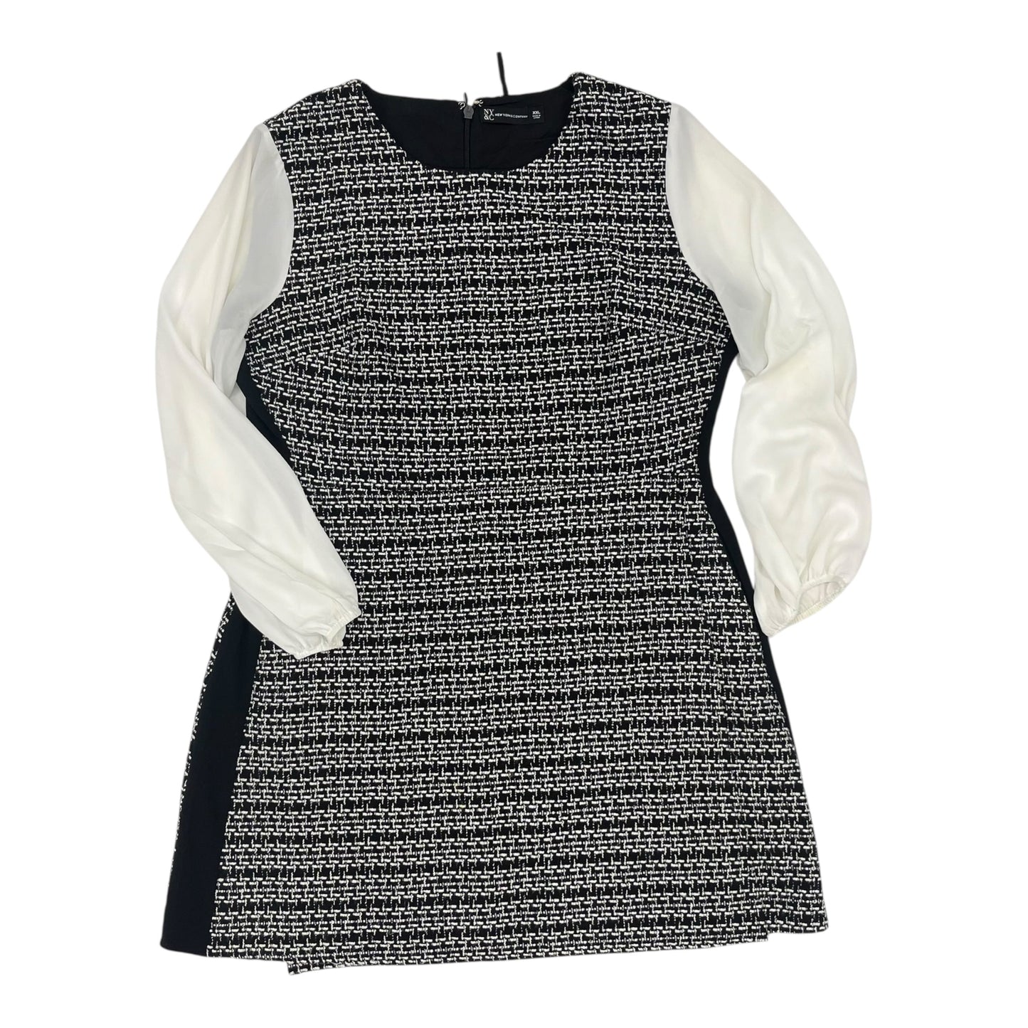 Dress Work By New York And Co In Black & White, Size:Xxl