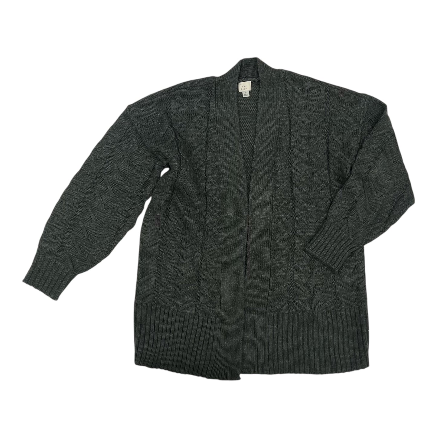 Sweater Cardigan By A New Day In Grey, Size:M