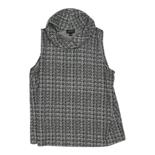 BLOUSE SLEEVELESS by J. JILL In BLACK & WHITE, Size: L