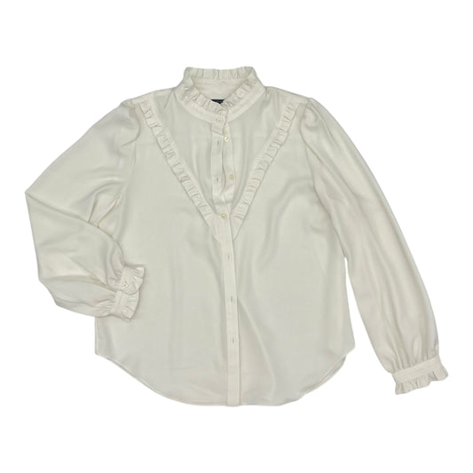 BLOUSE LS by ANN TAYLOR in CREAM, Size:M