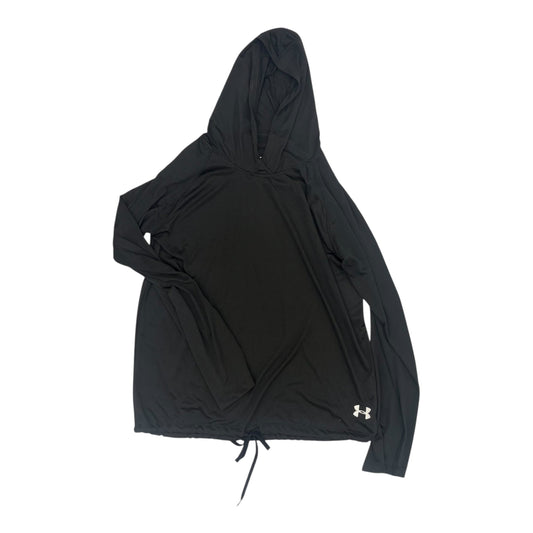 Athletic Top Ls Hoodie By Under Armour In Black, Size:L