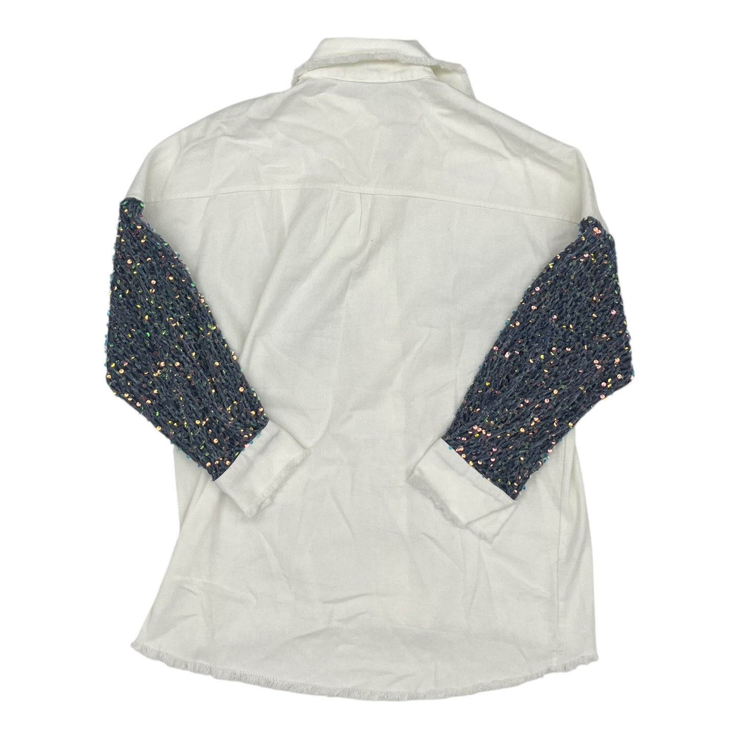 Jacket Shirt By Cme In Blue & White, Size:S