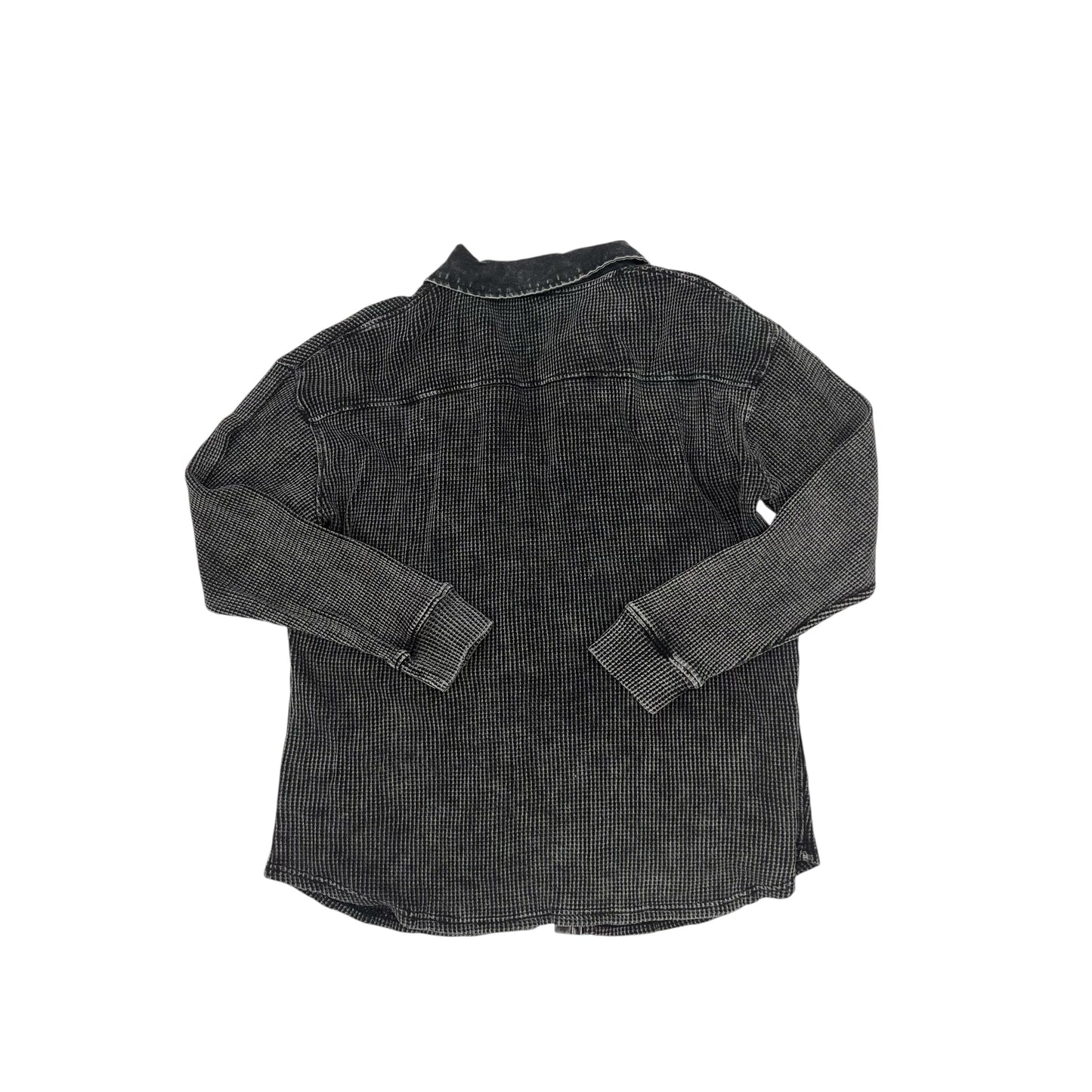 Jacket Shirt By Mono B In Grey, Size:L