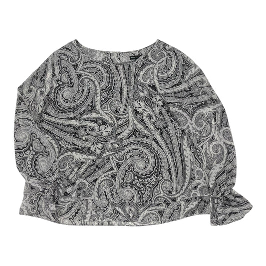 Blouse Ls By White House Black Market In Grey, Size:M