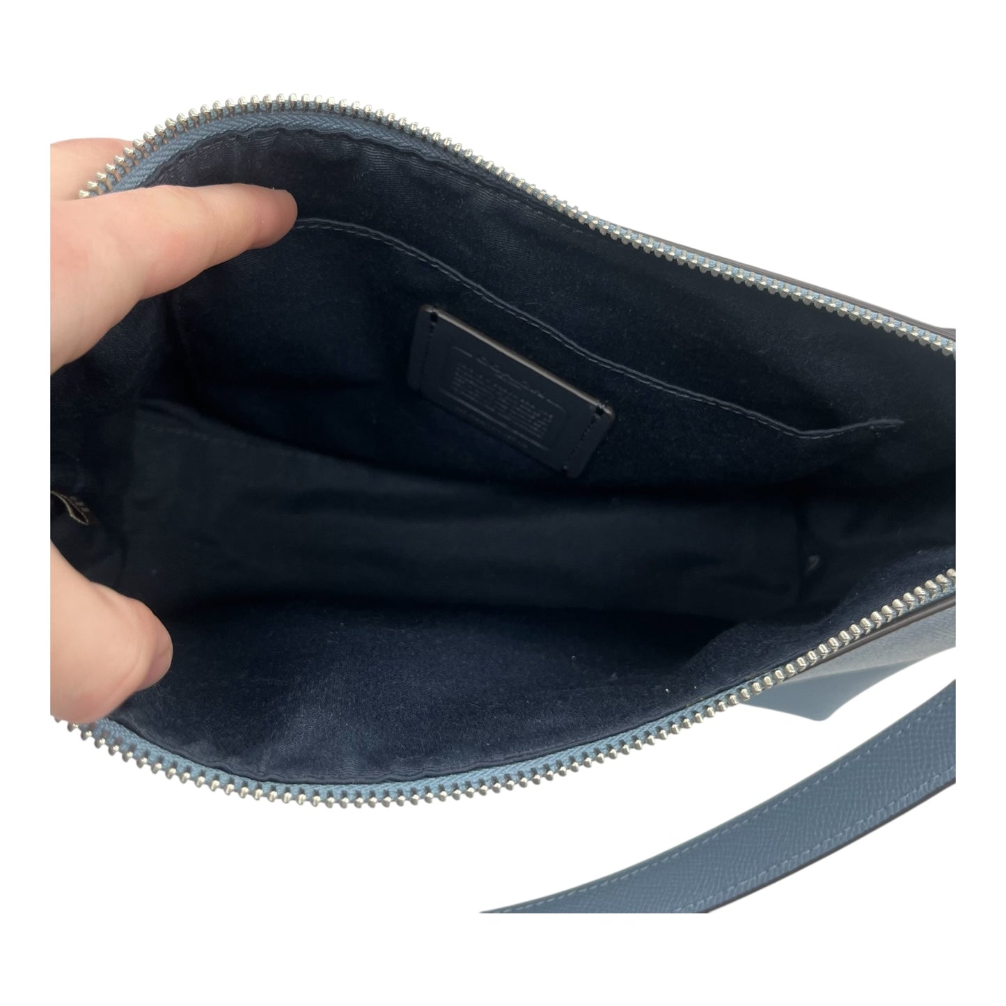 Crossbody Designer By Coach In Blue, Size:Medium