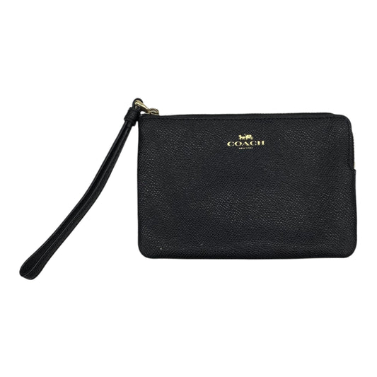 Wristlet Designer By Coach In Black, Size:Medium