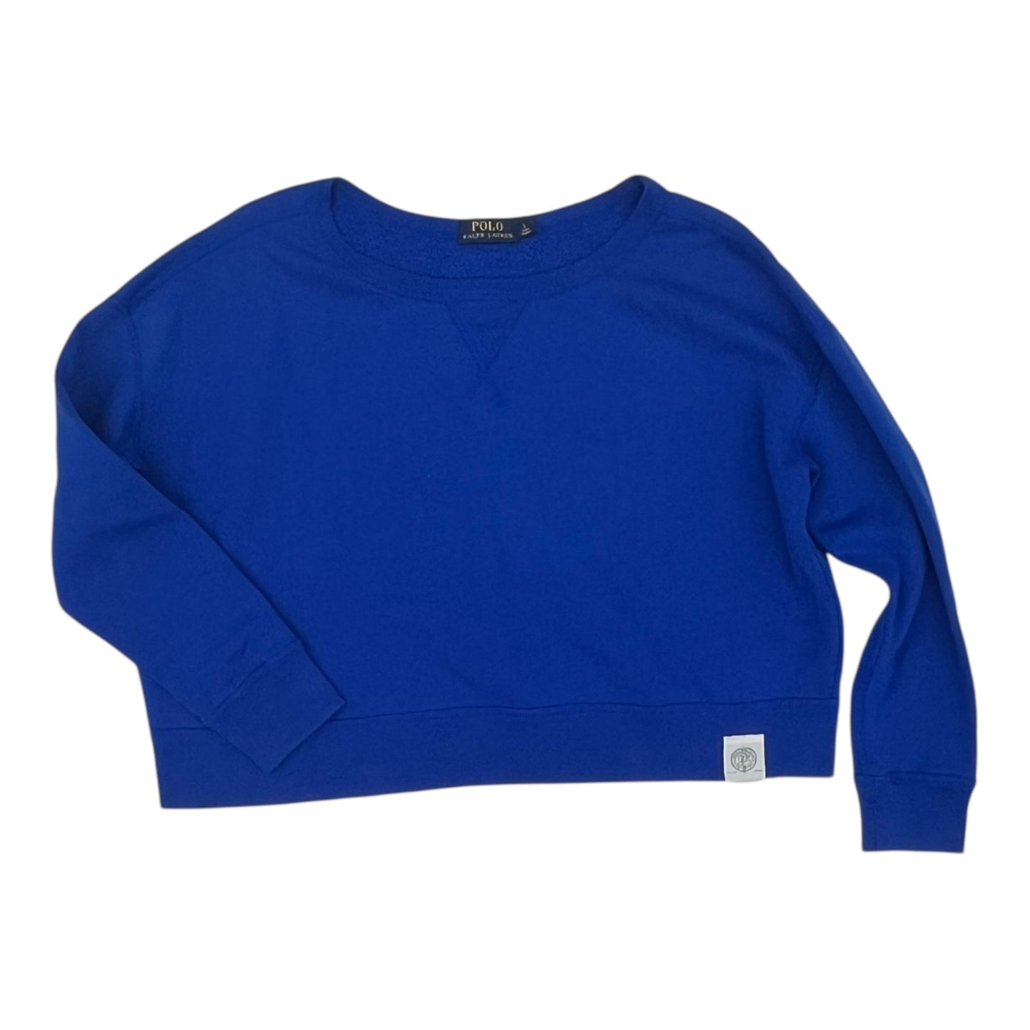 Sweatshirt Crewneck By Polo Ralph Lauren In Blue, Size:L