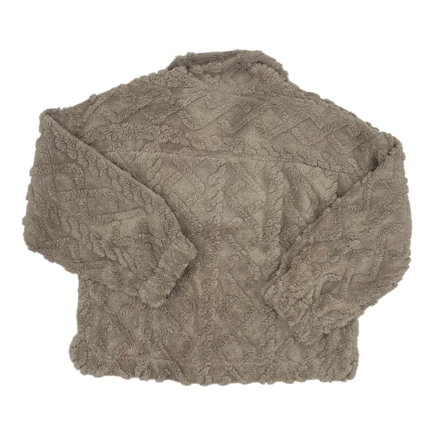 Jacket Faux Fur & Sherpa By Clothes Mentor In Tan, Size:M