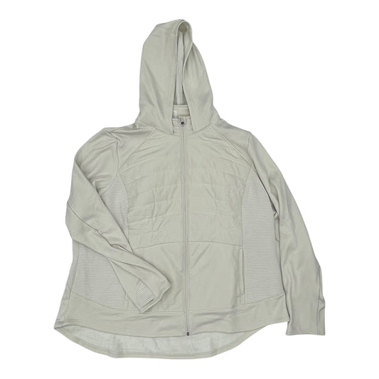Athletic Jacket By Tek Gear In Tan, Size:3X