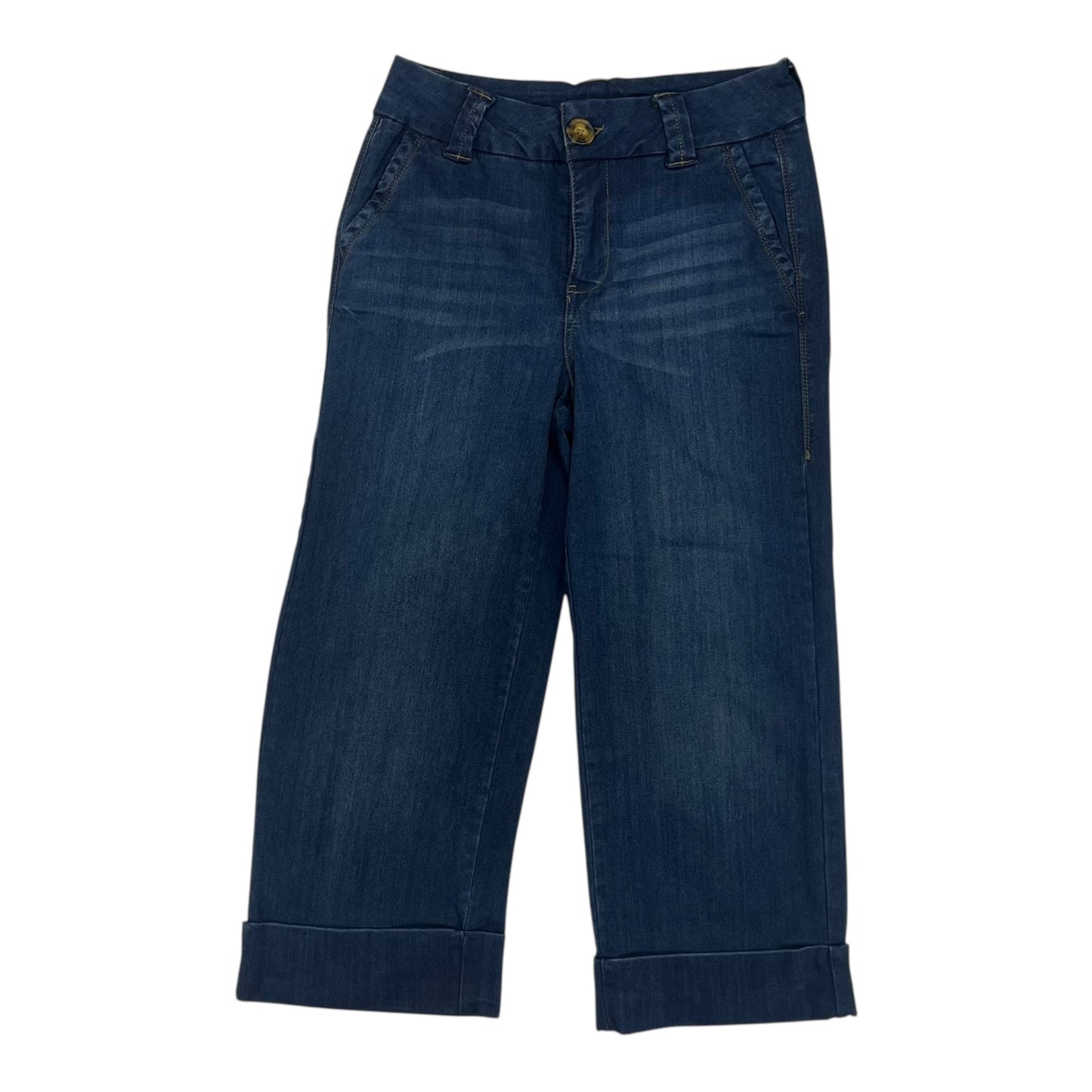 Jeans Cropped By Maurices In Blue Denim, Size:8