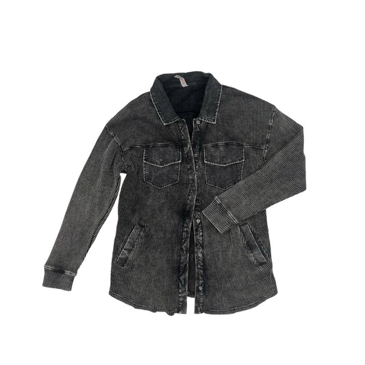 Jacket Shirt By Mono B In Grey, Size:L