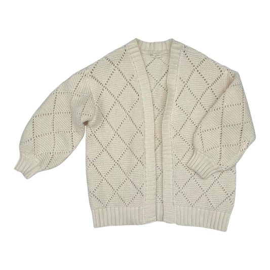 Sweater Cardigan By By Together In Cream, Size:S