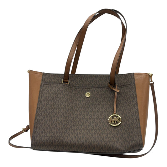 Handbag Designer By Michael Kors In Brown, Size:Large