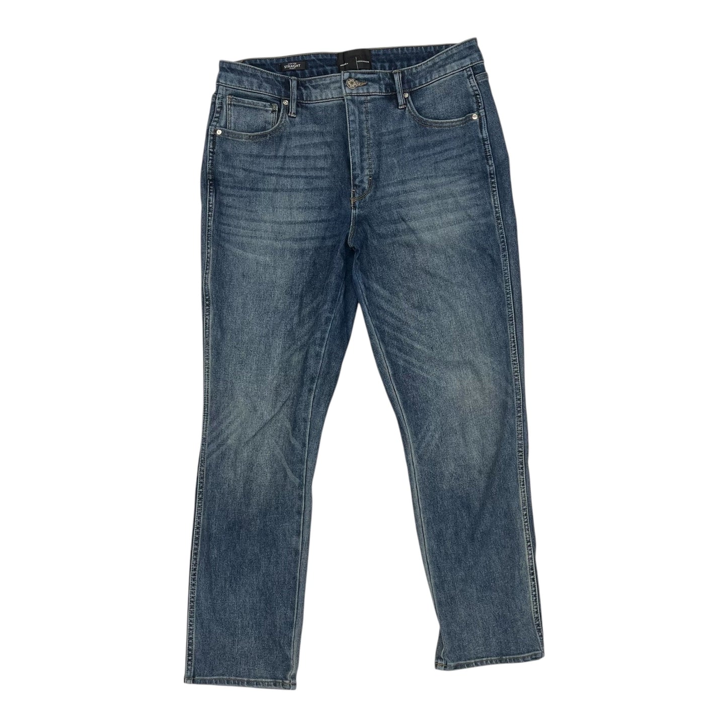 Jeans Straight By White House Black Market In Blue Denim, Size:14L