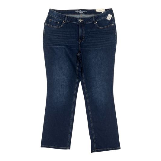 Jeans Flared By Maurices In Blue Denim, Size:20