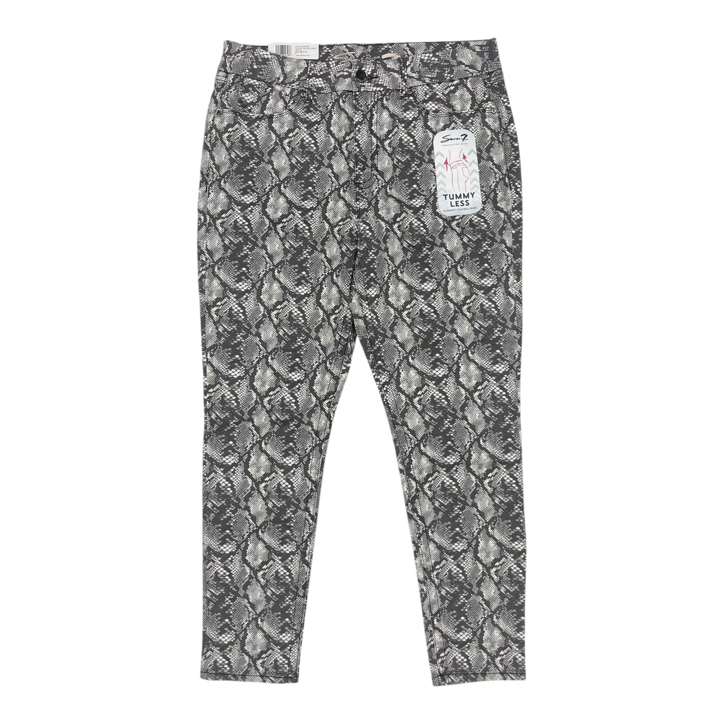 Jeans Skinny By Seven 7 In Snakeskin Print, Size:16