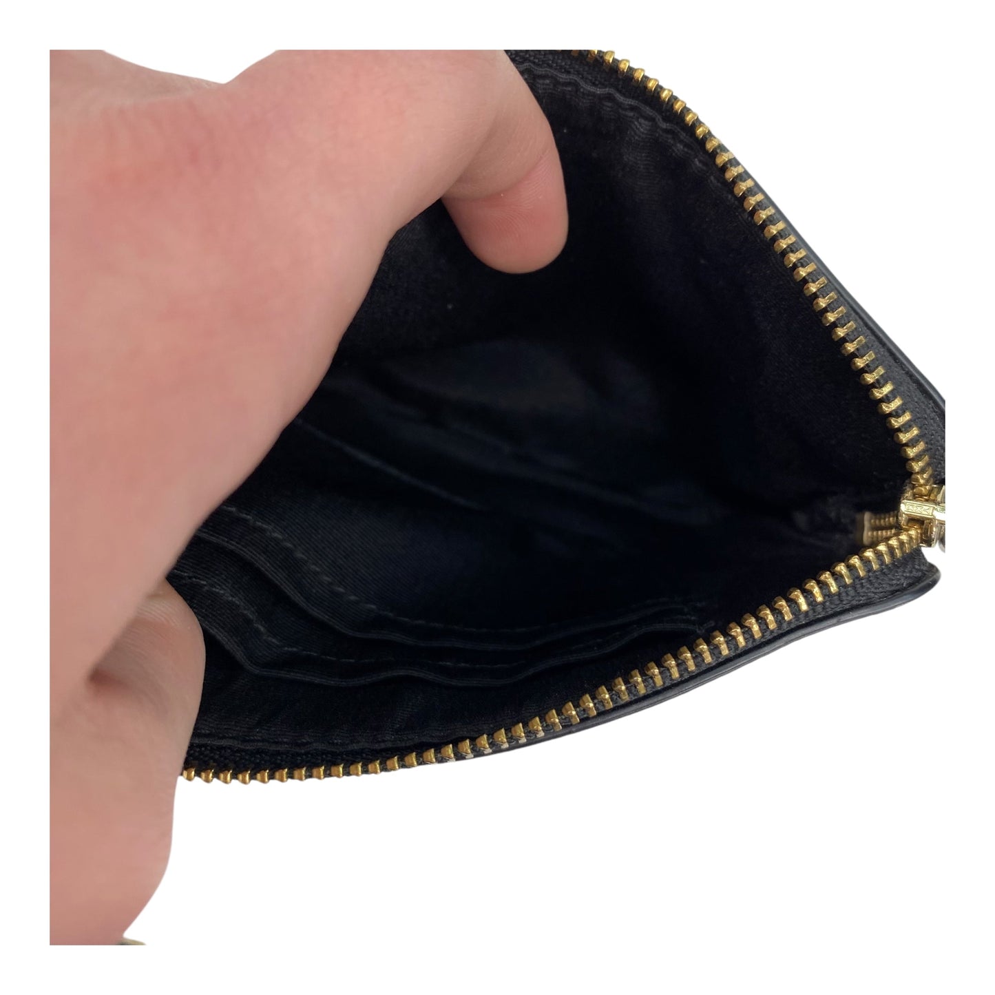 Wristlet Designer By Coach In Black, Size:Medium