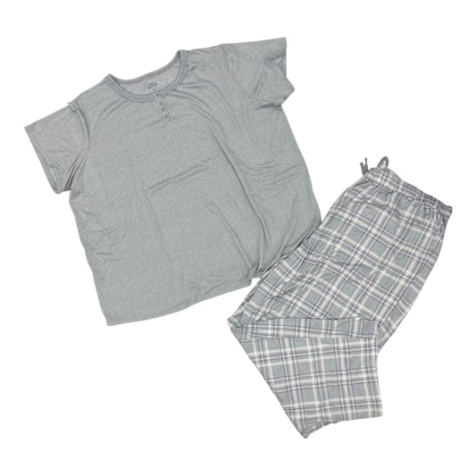Lounge Set Pants By Croft And Barrow In Grey, Size:3X