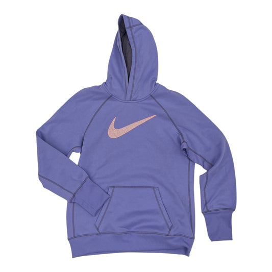 Athletic Sweatshirt Hoodie By Nike Apparel In Purple, Size:L