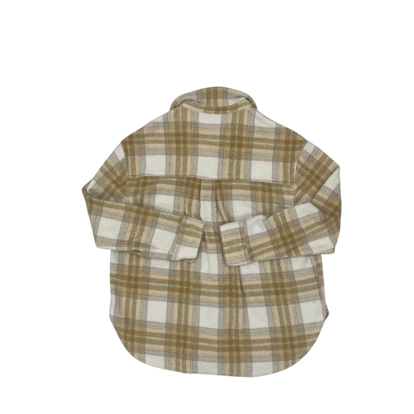 Jacket Shirt By American Eagle In Plaid Pattern, Size:S