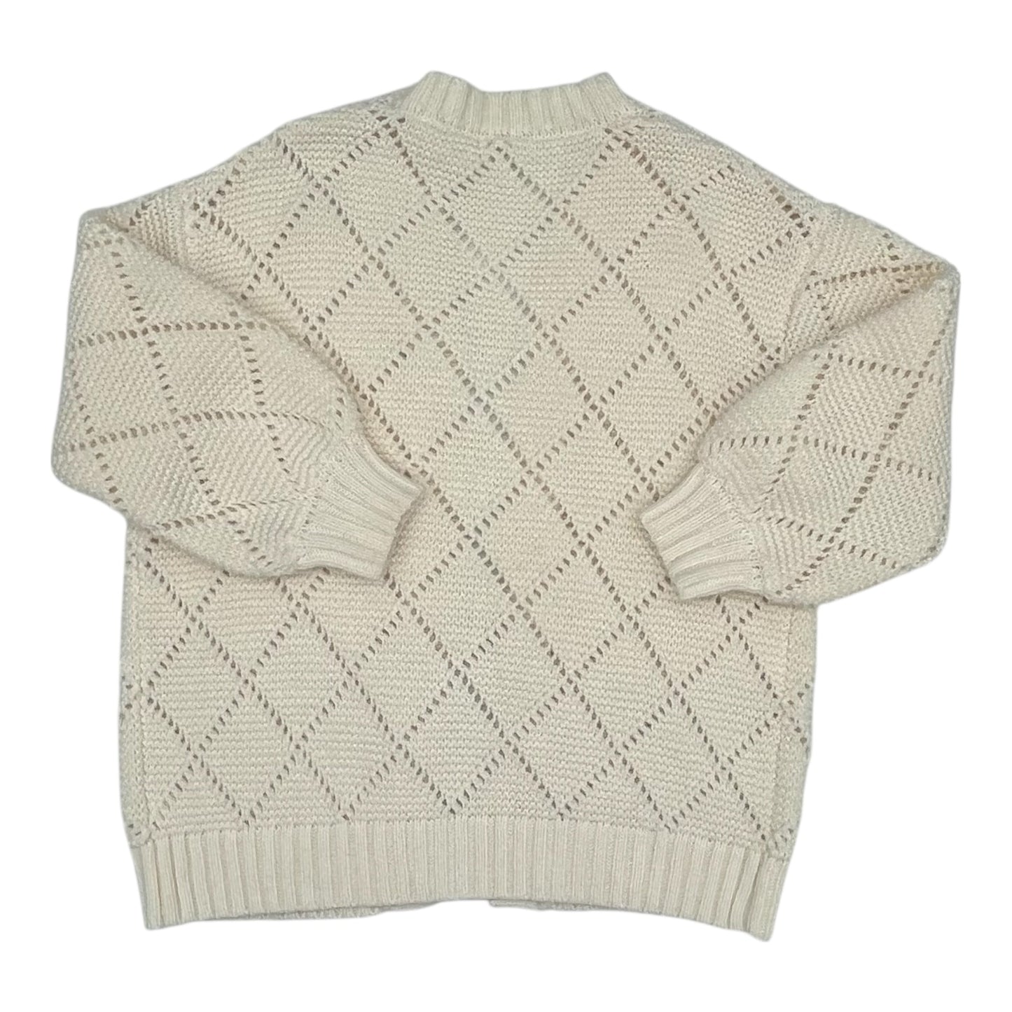 Sweater Cardigan By By Together In Cream, Size:S