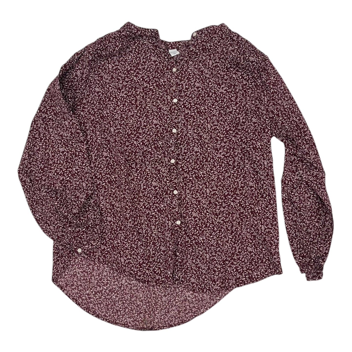 Blouse Ls By Old Navy In Maroon, Size:S
