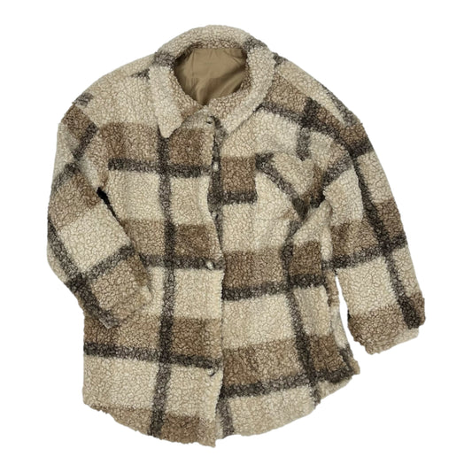 Jacket Shirt By Shein In Tan, Size:Xs