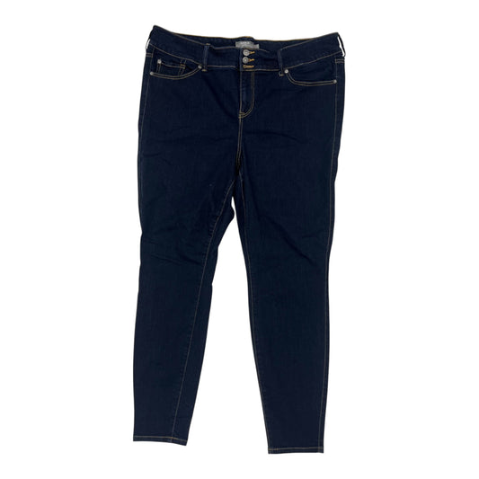 Jeans Skinny By Torrid In Blue Denim, Size:24