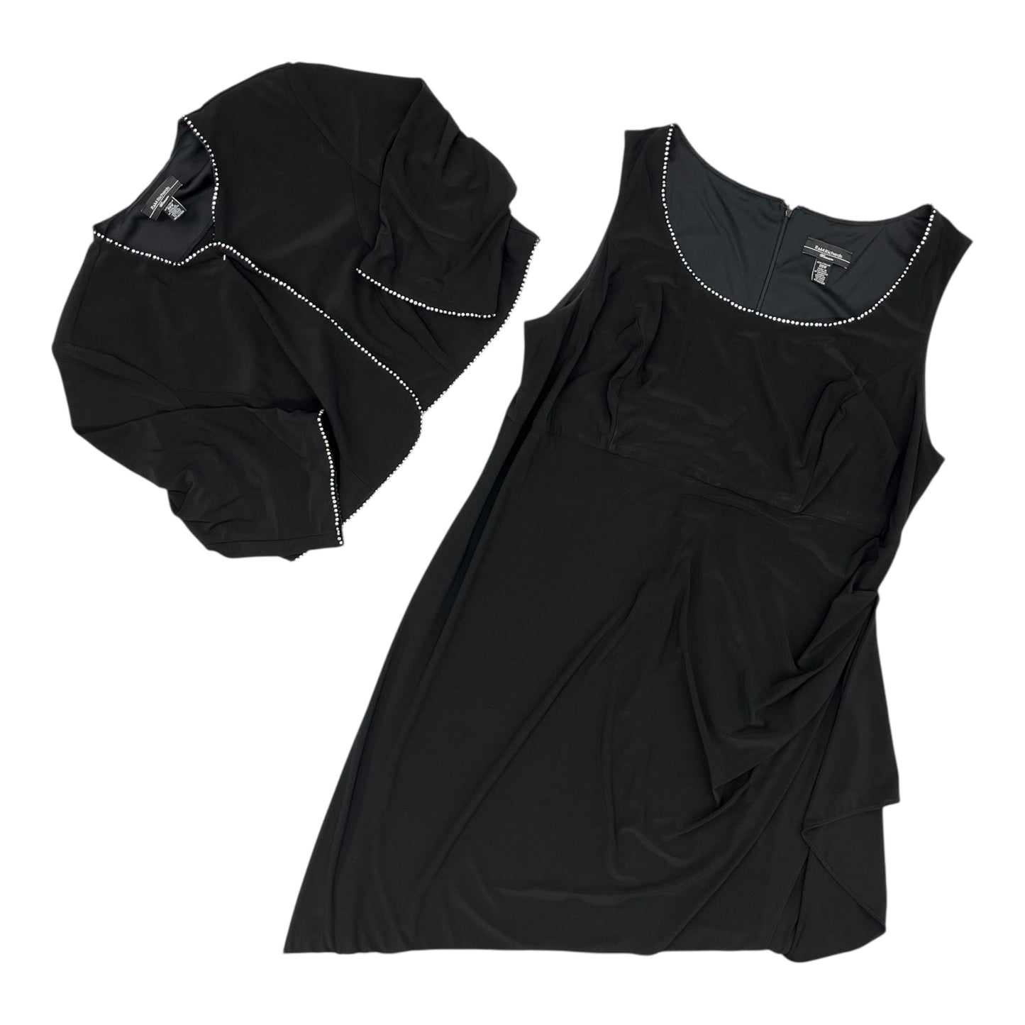 Dress Set 2Pc By R And M Richards In Black, Size:20