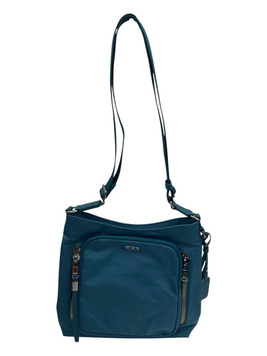 Crossbody Designer By Tumi In Blue, Size:Medium