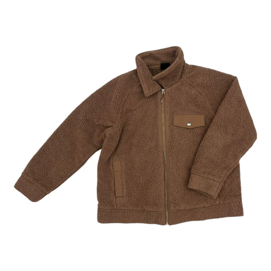 Jacket Faux Fur & Sherpa By 32 Degrees In Brown, Size:Xl