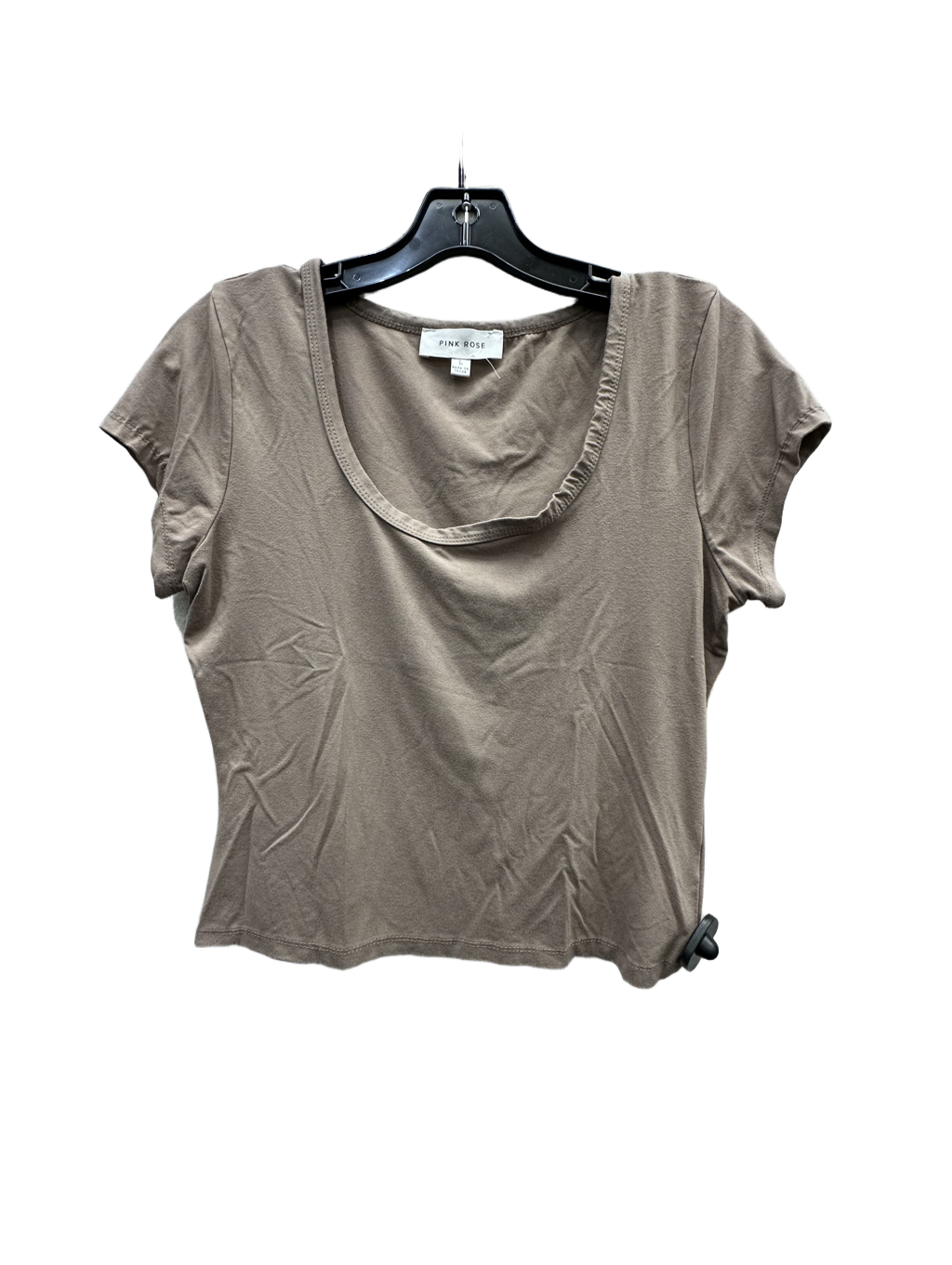 Top Short Sleeve Basic By Pink Rose  Size: L