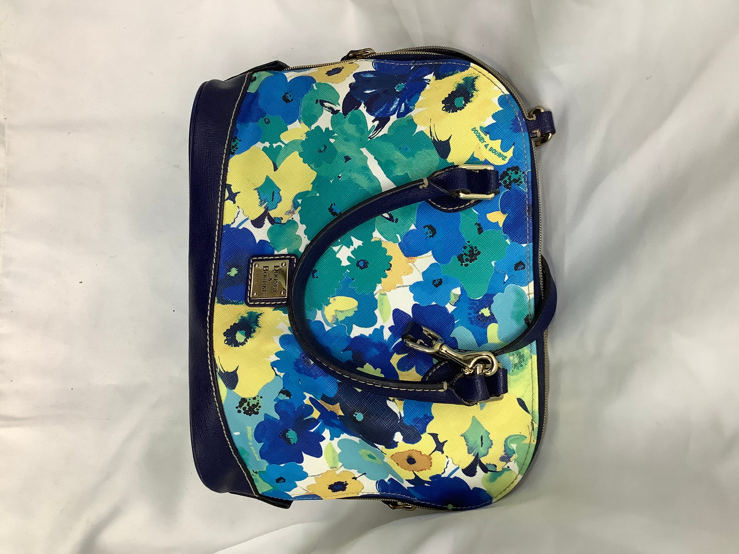 Handbag Designer By Dooney And Bourke In Floral Print, Size:Medium