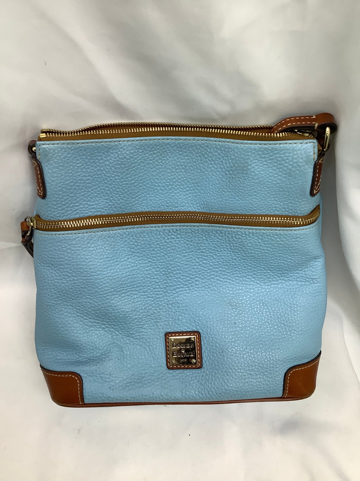 Handbag Designer By Dooney And Bourke In Blue, Size:Medium