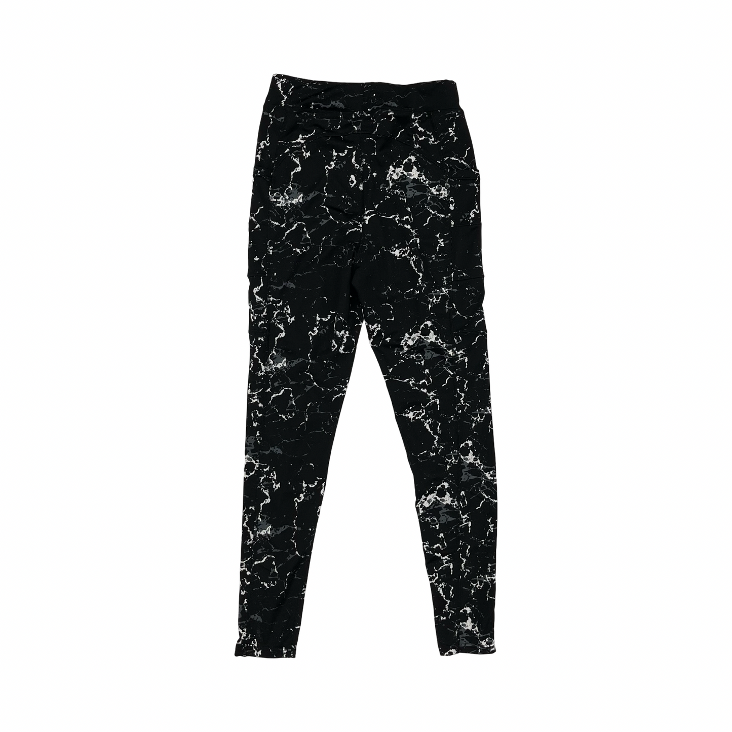 Athletic Leggings By Popfit In Black & White, Size:L