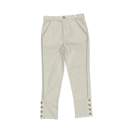 Jeans Straight By Maeve In White Denim, Size:2