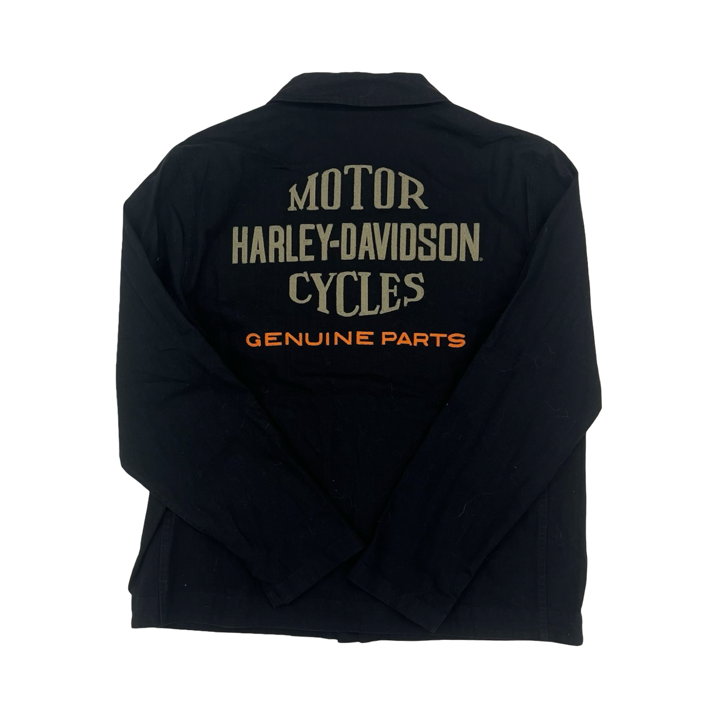 Jacket Denim By Harley Davidson In Black Denim, Size:L