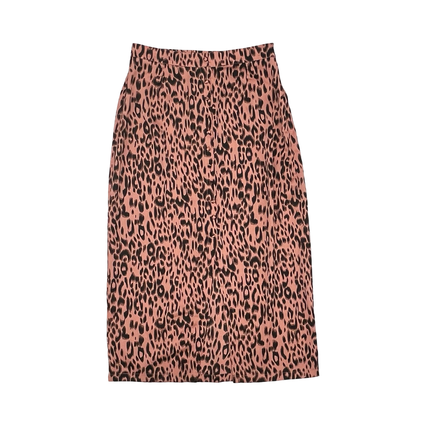 Skirt Midi By Jack In Black & Pink, Size:10