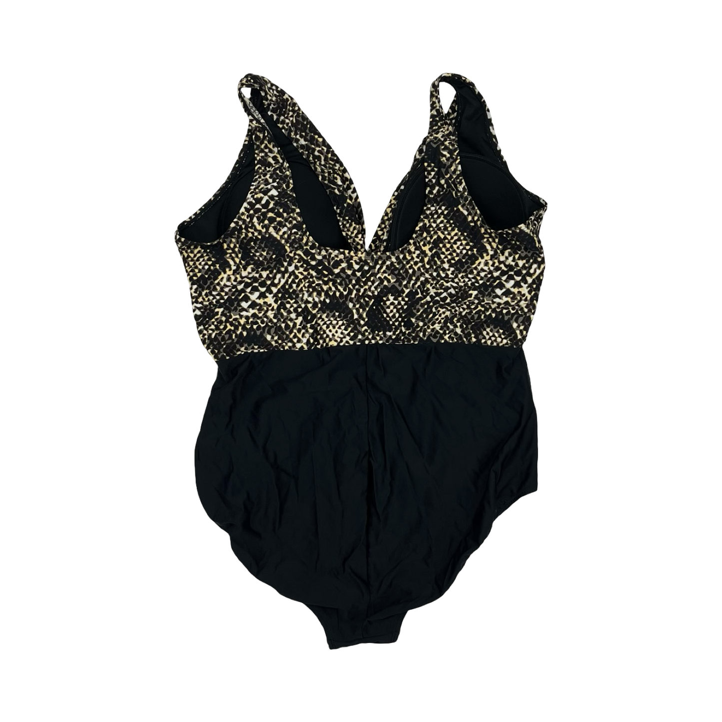 Swimsuit By Clothes Mentor In Leopard Print, Size:3X