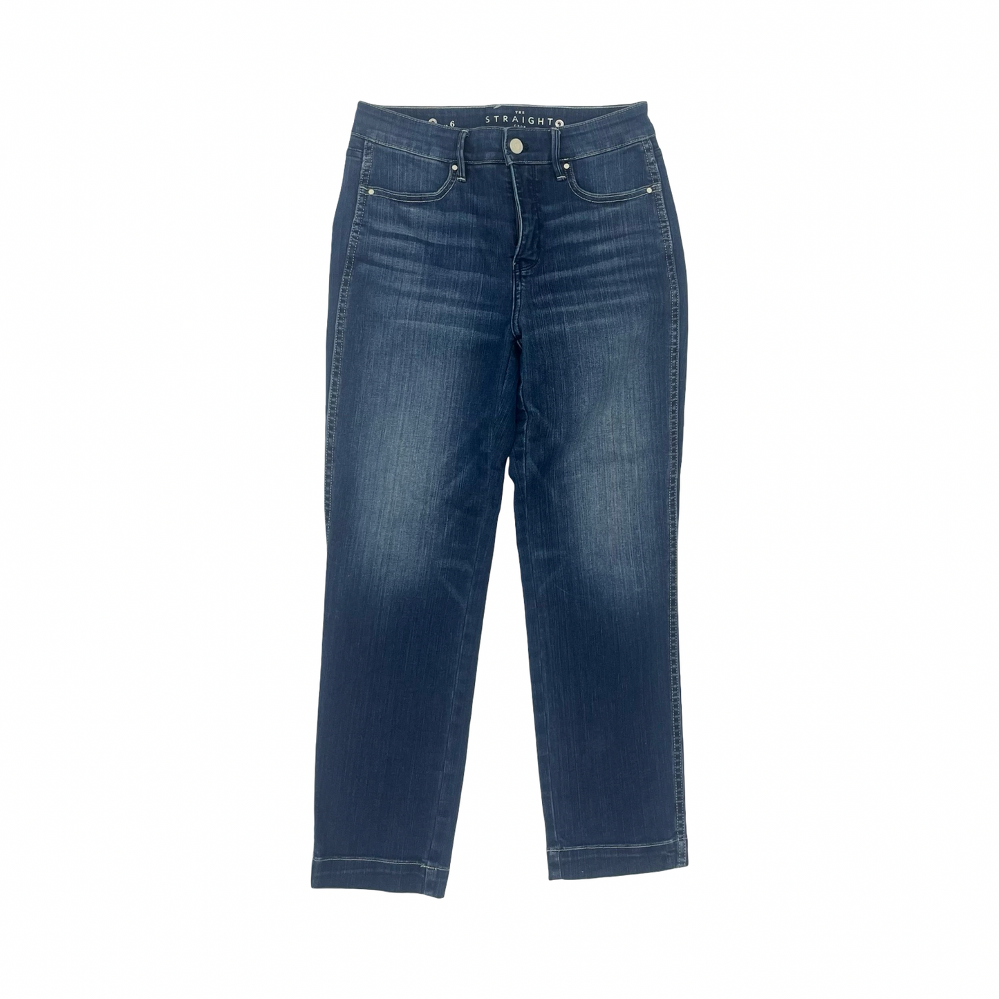 Jeans Cropped By White House Black Market In Blue Denim, Size:6