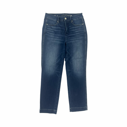 Jeans Cropped By White House Black Market In Blue Denim, Size:6