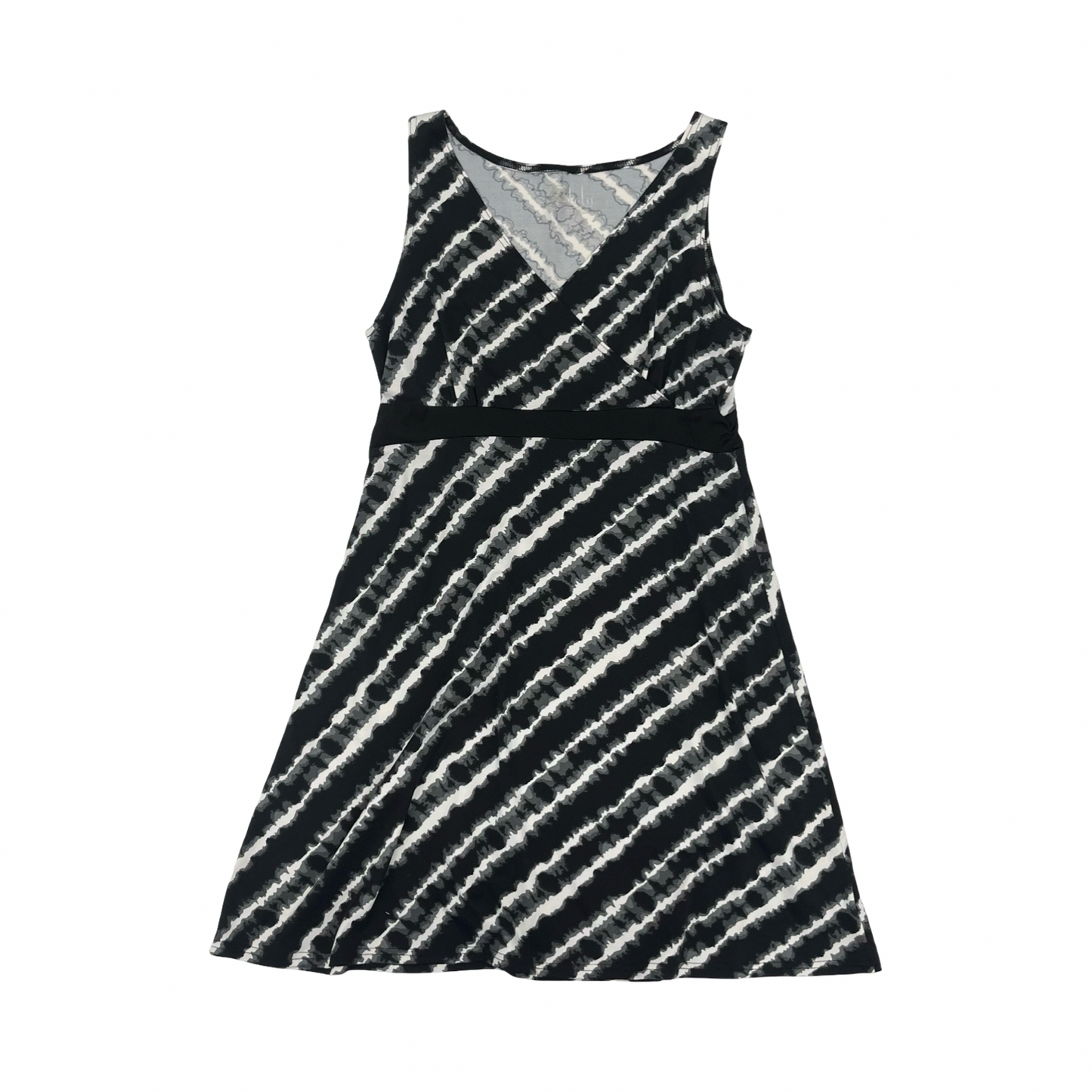 Dress Casual Midi By Lola In Black & White, Size:L