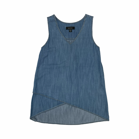Top Sleeveless By Karen Kane In Blue Denim, Size:Xs