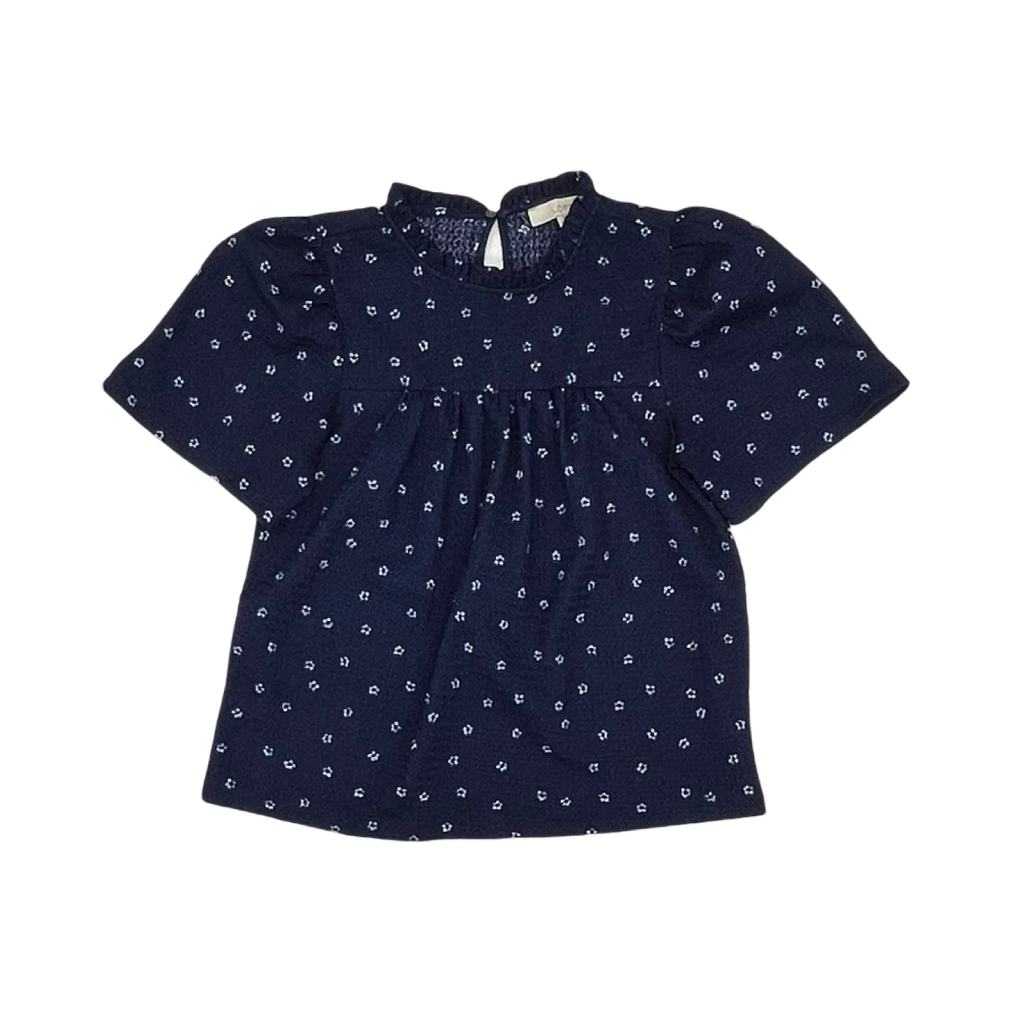 Blouse Ss By Loft In Blue, Size:S