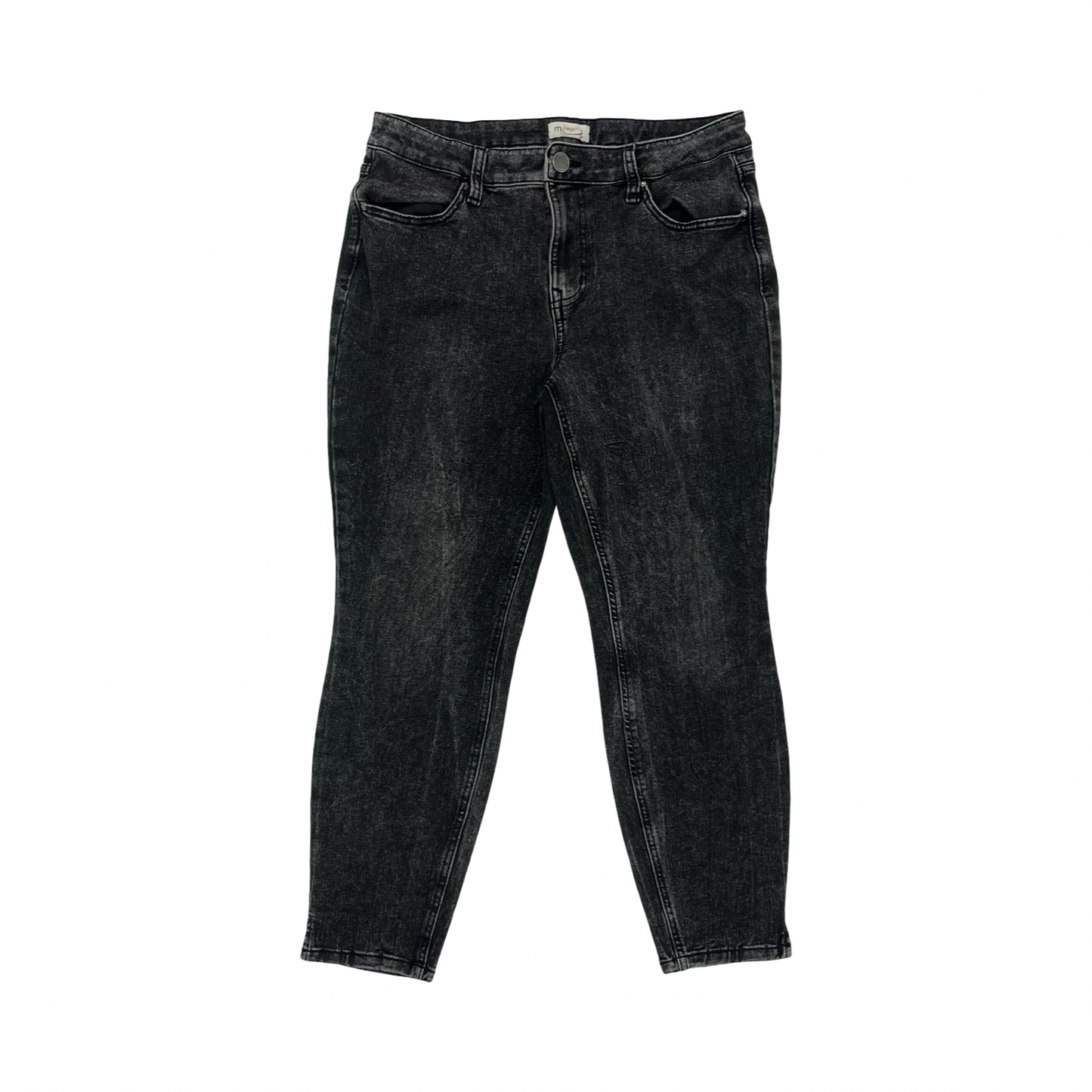 Jeans Skinny By Maurices In Black Denim, Size:L
